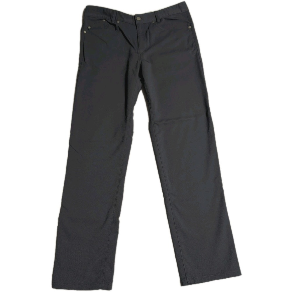 Outlier Slim Tech Pants Mens 33 Gray Doubleweave Canvas Nanosphere